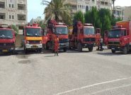 سه تیم عملیاتی از آتش نشانی قم با بیست آتش نشان در سه مرحله به پل دختر اعزام شدند